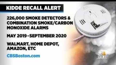 Kidde Smoke Alarms Recalled; May Fail To Work During Fire
