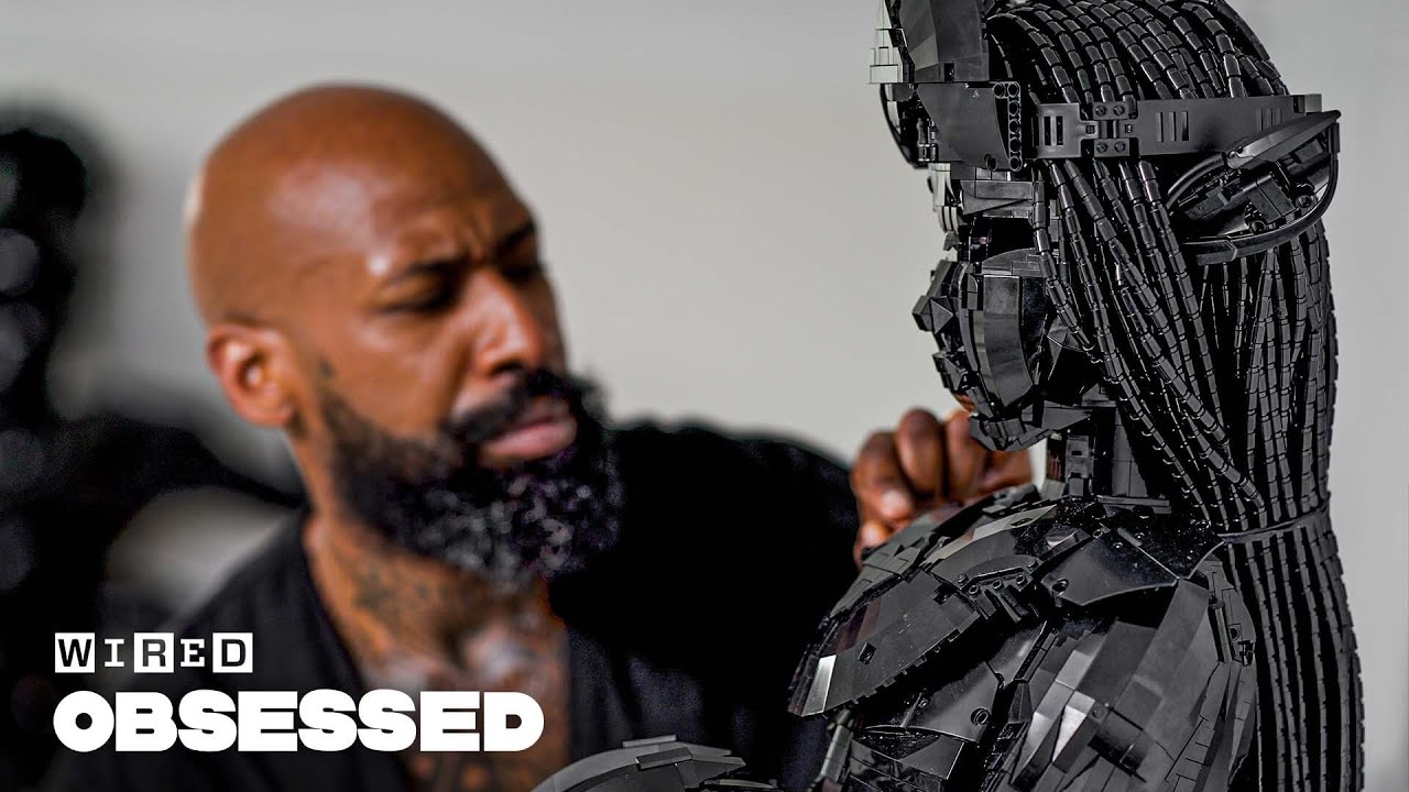 This LEGO Artist Builds Masterpieces Using All Black Bricks | Obsessed | WIRED