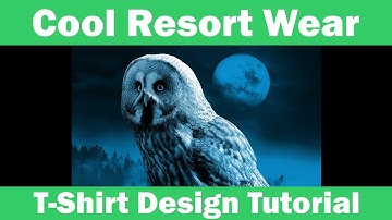 CorelDRAW Resort Wear T-Shirt Design and Grayscale Color Separation Tutorial