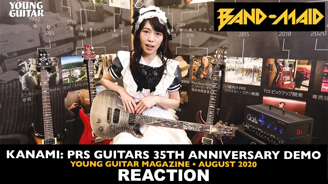 Reaction: Band-Maid's Kanami: PRS Guitars 35th Anniversary Demo