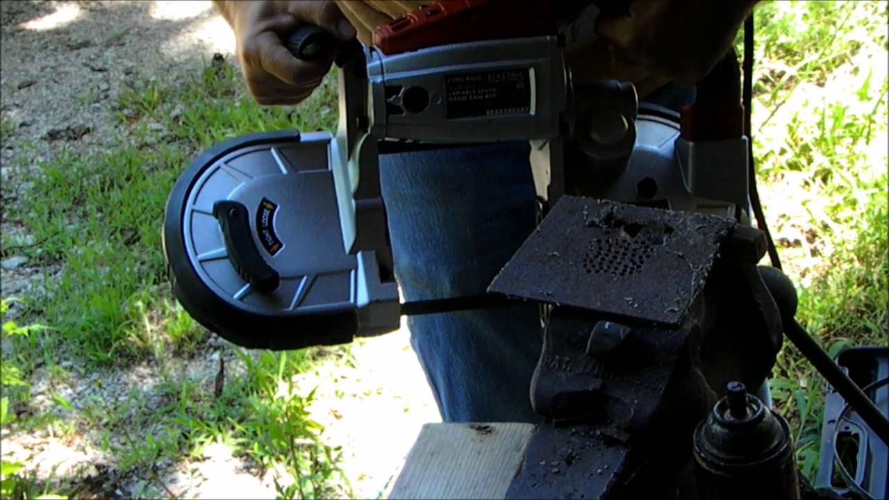 harbor freight portable band saw review - youtube