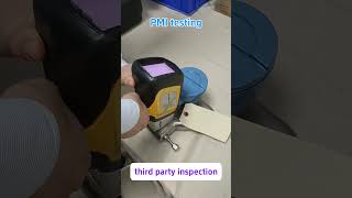 Inspect the metal composition of the customized flow meter according to customer requirements#pmi