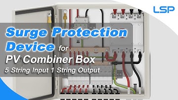 Type 1+2 1000V DC Surge Protection Device SPD Installation for PV Solar Combiner Box