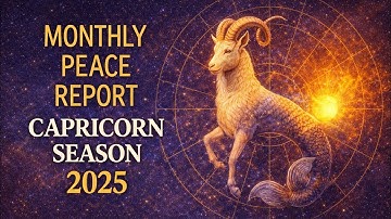 Monthly Peace Report: Capricorn Season 2025 (End of The Old World)