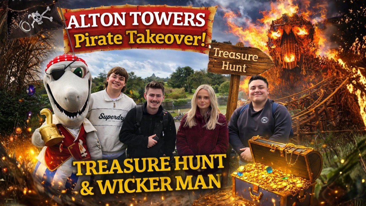 PIRATE TAKEOVER at Alton Towers! Treasure Hunt Adventure + Wicker Man 🔥 | Vlog February 2026