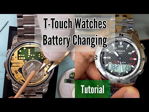 How To Change or Replace T touch watch Battery and Time Setting Synchronize