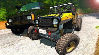 We Raced Off- Road Vehicles Into a Volcano! - BeamNG Multiplayer Mod Gameplay