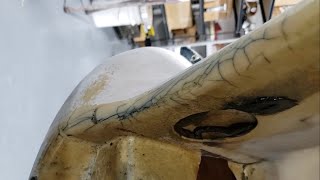 Easy Way to find Fiberglass cracks in a Classic Corvette and Repairing them