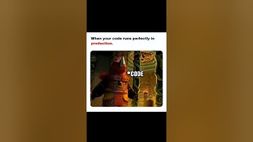 When your code run perfectly in production #developer #memes #funny #coding #webdevelopment