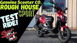 Riding a Genuine Scooter Co RoughHouse 50cc SPORT!  A zuma riders perspective!