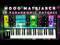Moog matriarch 50 poly paraphonic patches sound demo