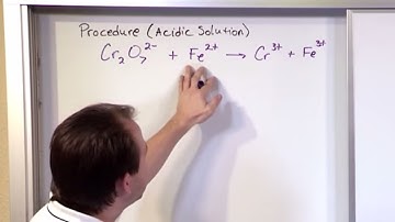 Lesson 16 - Balancing Redox Reactions In Acidic Solution Ion Electron Method, Part 1