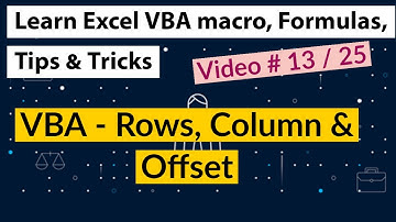 Excel VBA - Rows, Column, Offset & Clear contents