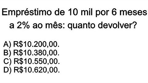 11 QUESTÃO DE JUROS SIMPLES RESOLVIDA | CAIU NO CONCURSO DA IBAM
