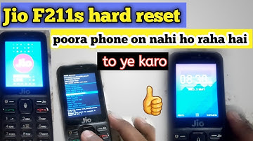 Jio f211s hard reset & jio f211s hang on logo problem salutation | How to hard reset jiophone f211s