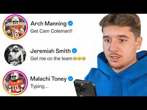 I DM’ed 100 College Players To Build My Team!