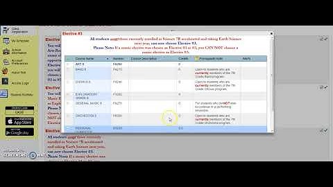 Entering Course Requests Via the Parent Portal