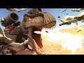 SUPER T-REX vs SEAGULLS WITH MINIGUNS - Beast Battle Simulator Gameplay | Pungence