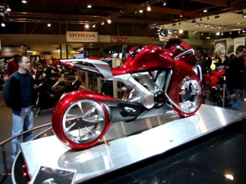 Honda V4 Concept- brussels motor show 2009 - YouTube