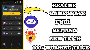 (GAME SAPCE SETTING) REALME GAME SPACE FULL SETTING _ VOICE CHANGER APP_ 😍🔥 @RaiStar