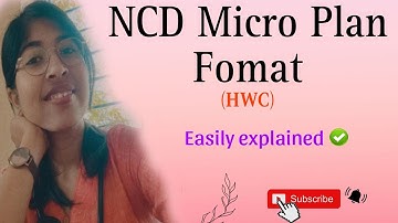How to Calculate the Target Population for NCD Screening ||NCD Micro Plan Fomat ||HWC|CHO