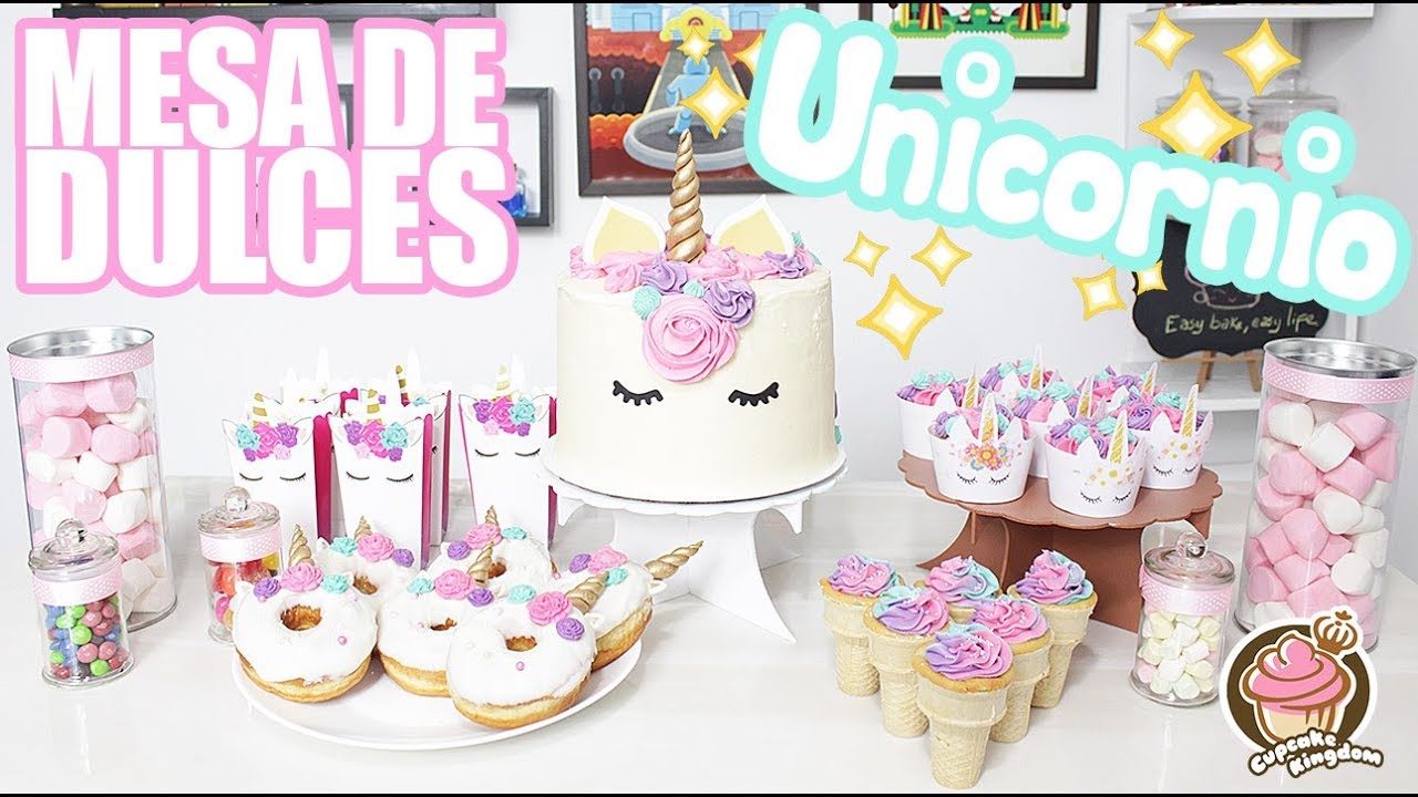 DIY UNICORN Sweet Table! - Parte 2/2 postres temáticos