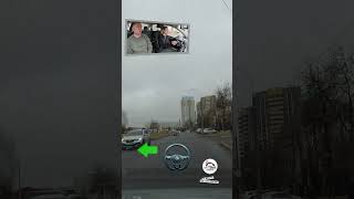 СЛОЖНЫЙ РАЗВОРОТ на маршруте ГАИ #вождение  #гаи #shorts #автошкола