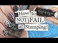 How to not fail at stamping  nail art tutorial  nailed it nz