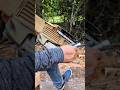 Aquí se le abre el pase del aceite a una motosierra 💪🔥 #chainsaw #sthil #madera #asmr #woodworking