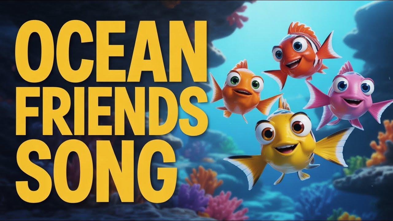 Little Ocean Friends Song | Educational Kids Rhyme About Fish and Sea Life