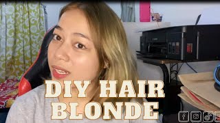 DIY Bleaching my hair + Ash Blonde by Castro Lanie Etc 650 views 3 years ago 5 minutes, 4 seconds