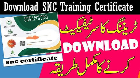 snc certificate download|How to download snc training certificate on LMS|snc training certificate