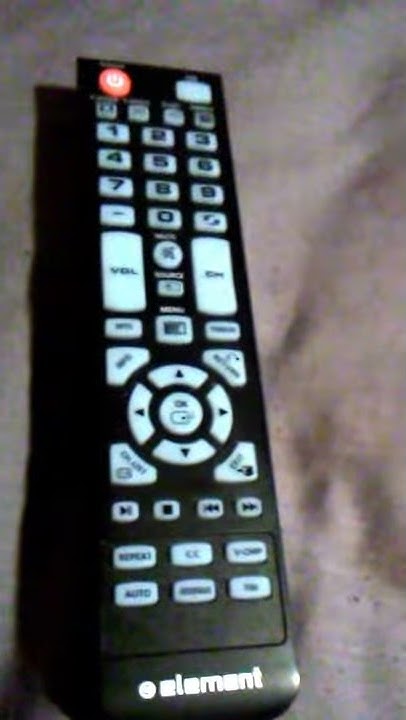 Element TV Remote Controller Instruction Manual - YouTube