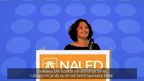 Alona Fišer - Uručenje nagrade NALED Strela za doprinos ekonomskom razvoju