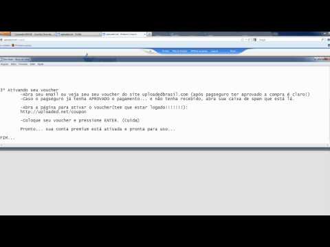 Tutorial de Como Ativar Voucher(Premium) no Uploaded.net