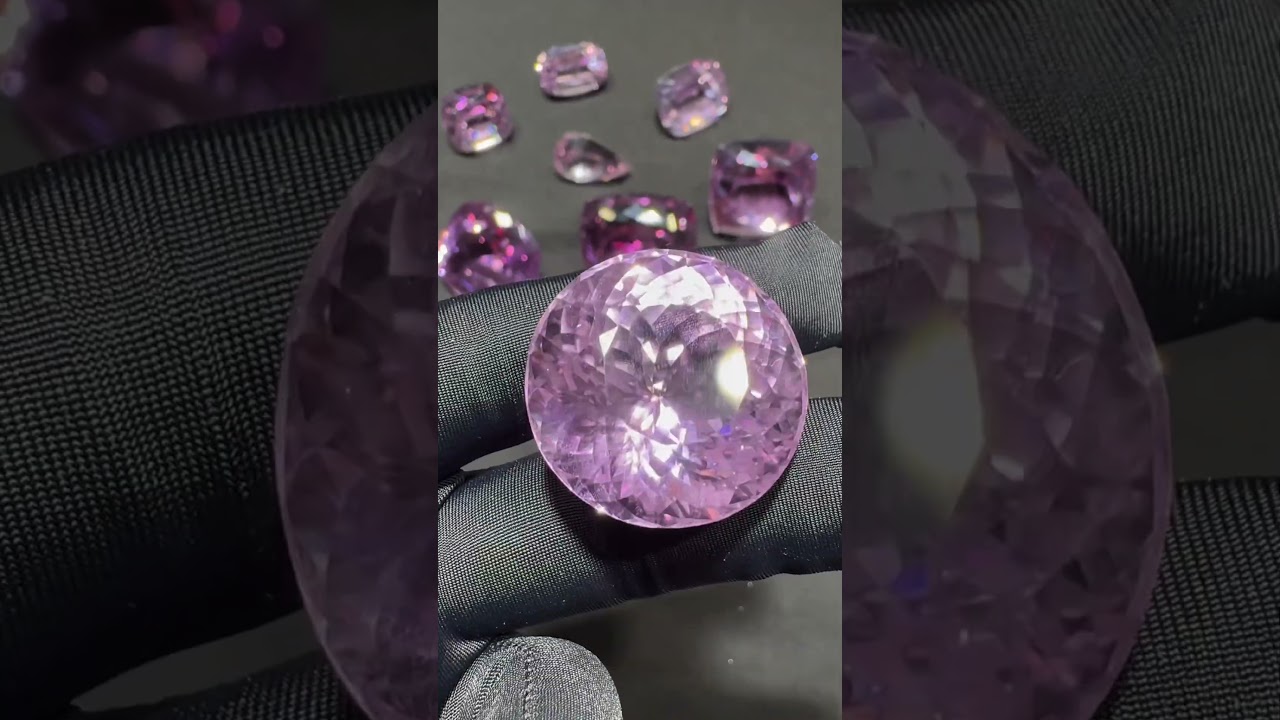Natural Kunzite gemstone 😍                    #gemstonejewelry #gems #kunzite #pink diamond