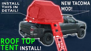 ROOF TOP TENT INSTALL on this NEW Toyota TACOMA TRD Sport | EASY DIY