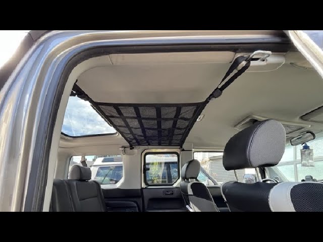 BDFHYK Car Ceiling Cargo Net, Double-Layer Mesh Car Roof Storage
