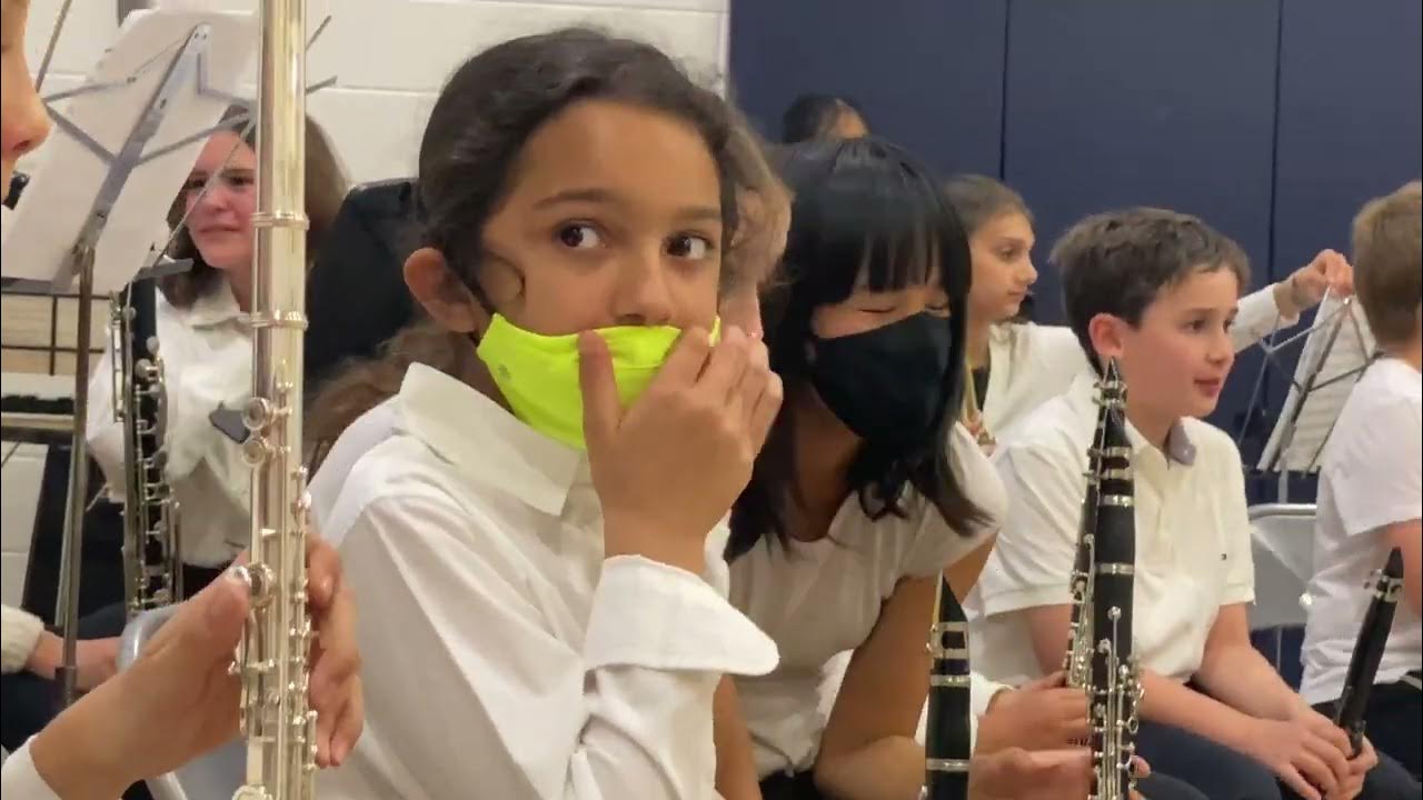 Ethan (and Millie) Potomac Elementary School Band concert May 11, 2022