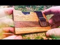 Крутая визитница за 10 рублей /  how to make a stylish business card from wood.