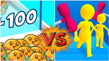 Food Run 3D vS Join Clash 3D 🍉🍉🍒🍒🍑 All New Levels Game Mobile Walkthrough iOS, Android Gameplay