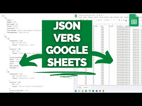Vidéo: Comment ouvrir un fichier JSON dans Google Sheets ?