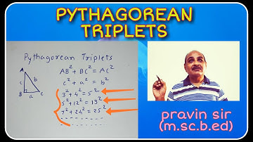 ALL  POSSIBLE  PYTHAGOREAN TRIPLETS ,VISUALIZED | PRAVIN SIR (M.Sc.B.Ed.)