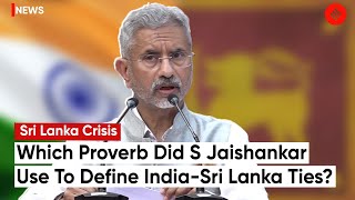 EAM S Jaishankar On India’s Help To Sri Lanka During Crisis, “Blood Is Thicker Than Water