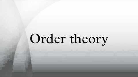 Order theory