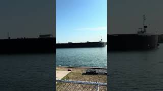 Freighter by Soo Locks #saultstemarie