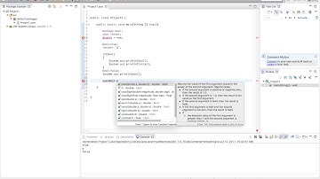 Java 1.2 - Boolean, Char, Math Class