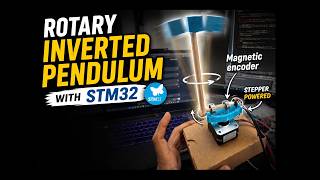 Rotary Inverted Pendulum with STM32 | PD Tuning and Balance Demo