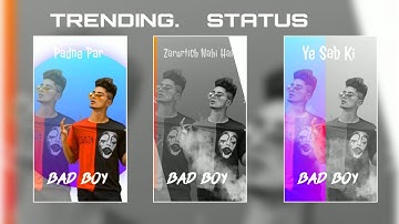 How To Make Glitch Boys;& girls Status Video || KineMaster|| attitude   status || वीडियो कैसे बनाये