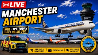 🔴 LIVE Wacky Wednesday Part 1 🤪 Manchester Airport Plane Spotting ✈️